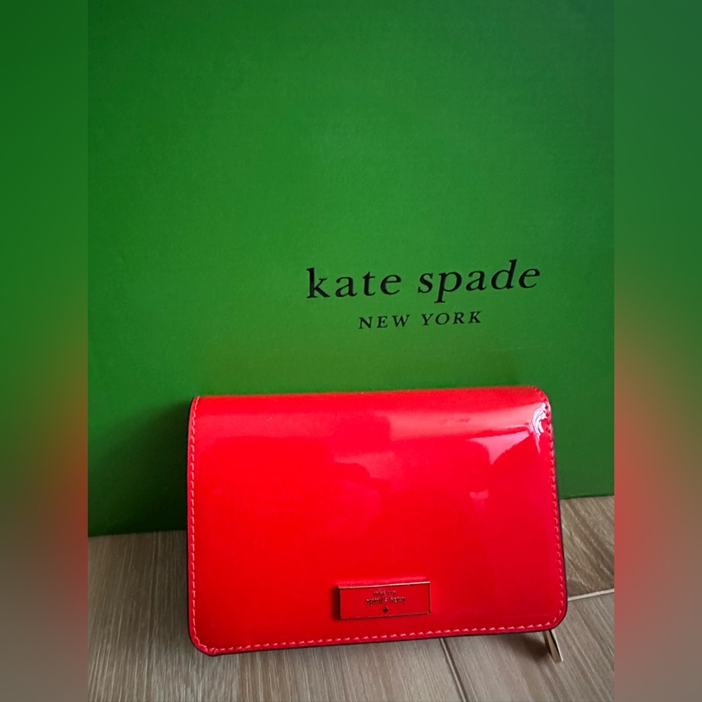 Kate Spade Glossy Red Clutch